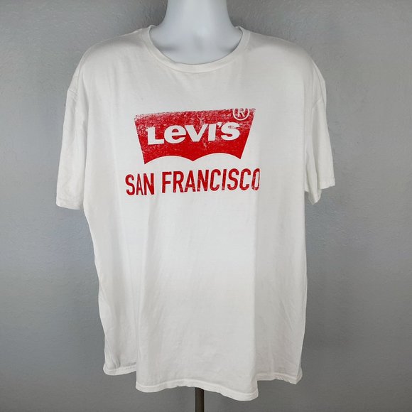 Levi's San Francisco Men's T-shirt Size XL White Q